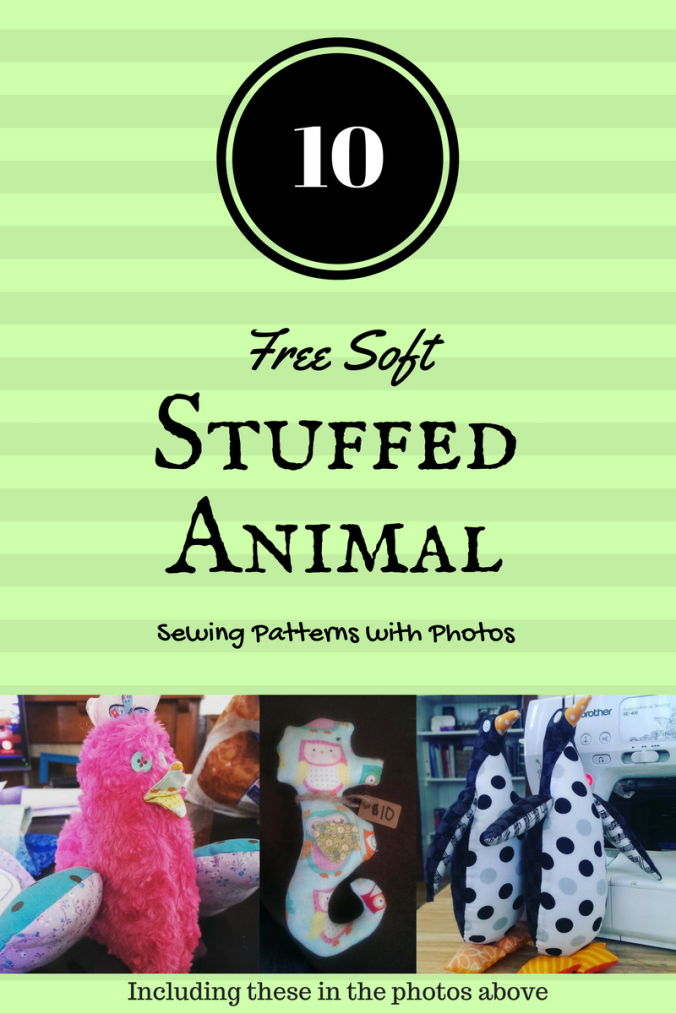10 free soft stuffed animal sewing patterns with photos